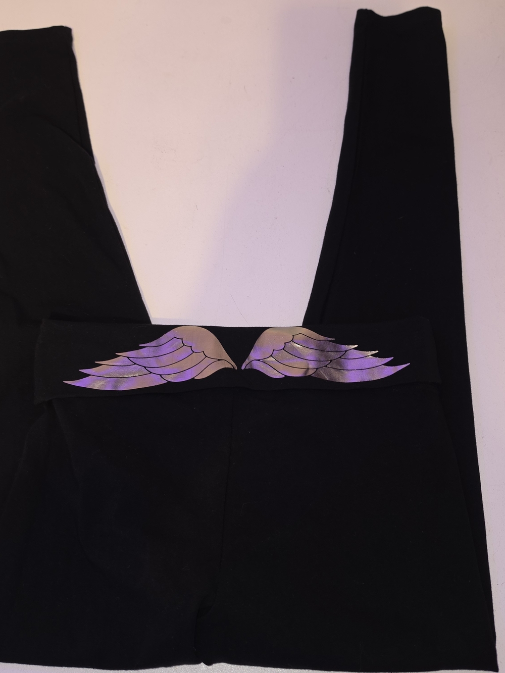 Victoria's Secret Foldover Angel Wing Leggings Inseam 29 1/2